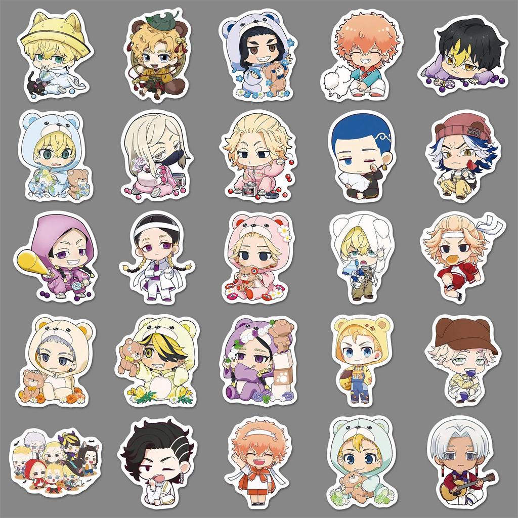 50 Tokyo Revengers Anime Stickers: Creative Decorations for Cups, Journals, and Phones