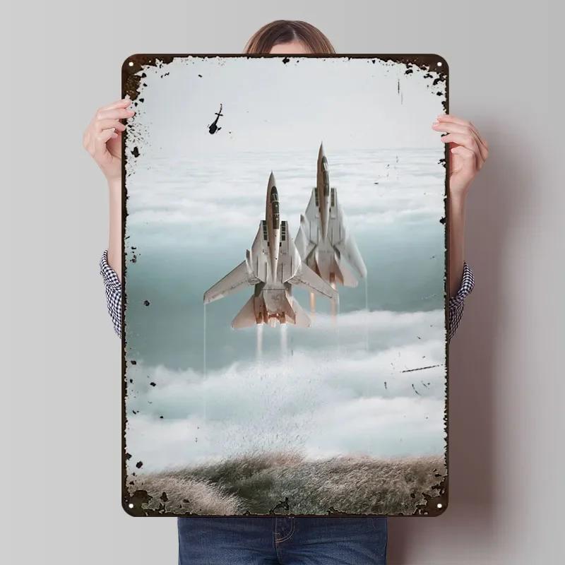 Sad Birds Still Fly Tinplate Sign Airplane Poster Coffee Bar Accessories Custom Metal Signs for Wall Art Decoration Retro Decor