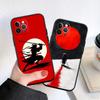 CJ70 Japan Samurai Soft Shell Phone Case for iPhone 16 15 14 13 12 Pro Max Plus Mini