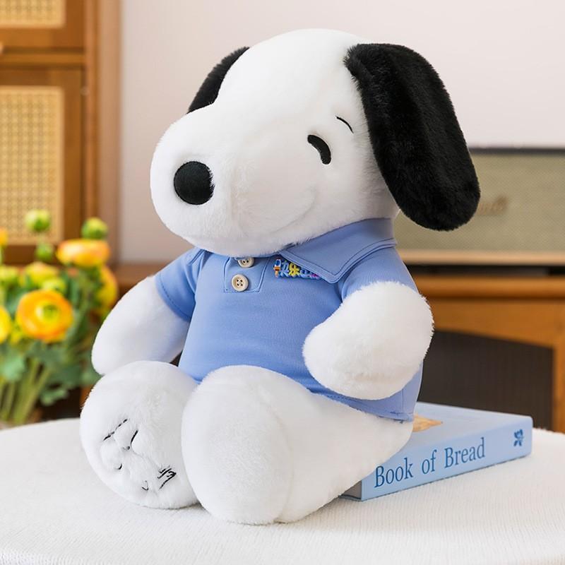 

POLO Shirt Dressing Snoopy Plush Toy Cute Doll Sleeping Pillow Dog Doll Birthday Gift 28Cm