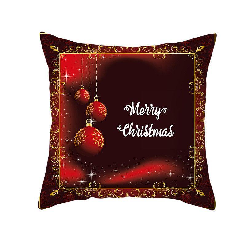 Luxurious Peach Skin Velvet Cushion Cover Featuring Santa Claus For Holiday Cheer