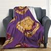 Jam Breakfast Design Pattern Flannel Printed Blanket Suitable for All Seasons Suitable for Living Room Office Sofa and Travel