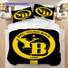 BSC YB Muster Bettwäsche Steppdecke Set Bettbezug Kissenbezug Heimdekoration Geburtstagsgeschenk (1 Bettbezug + 2 Kissenbezüge, ohne Füllung)