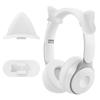 1pair Silicone Cats Ear Headphone Covers Compatible for Most Over Ear Headsets Lightweight Decors Universal Fit
