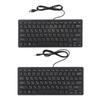 78 Key Ultra Slim Language Keyboard USB Wired Compact Keyboard with Ergonomic Button for Computer De