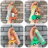 Cartoon Animal Friction Cars Keychain Charming Gifts For All Ages**