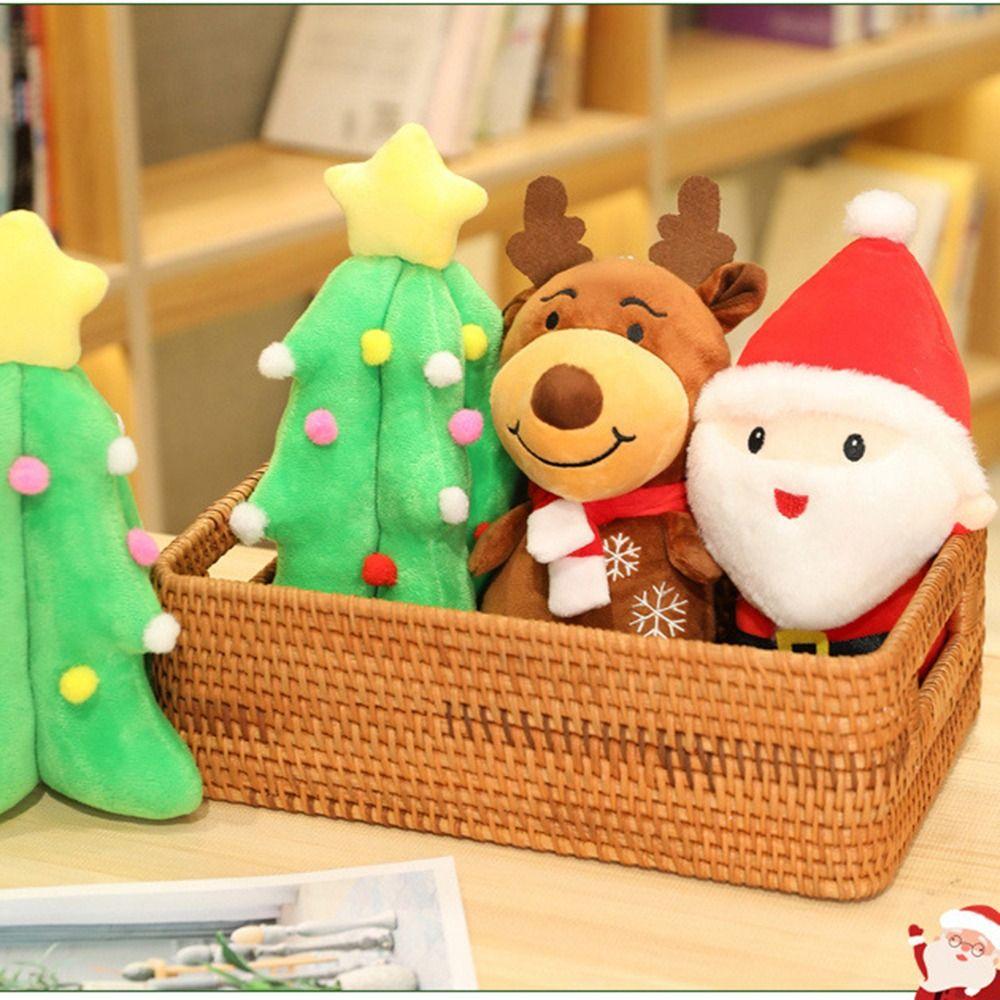 Dárky Interaktivní hračka Vánoční strom Plyšové hračky Vánoční dekorace Vánoční panenka Vánoční ozdoby
