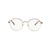 Gucci optical glasses [Available prescription] Gold frame, transparent lens, side webbing GG1054OK-002 51 F dust bag + glasses case (random color)