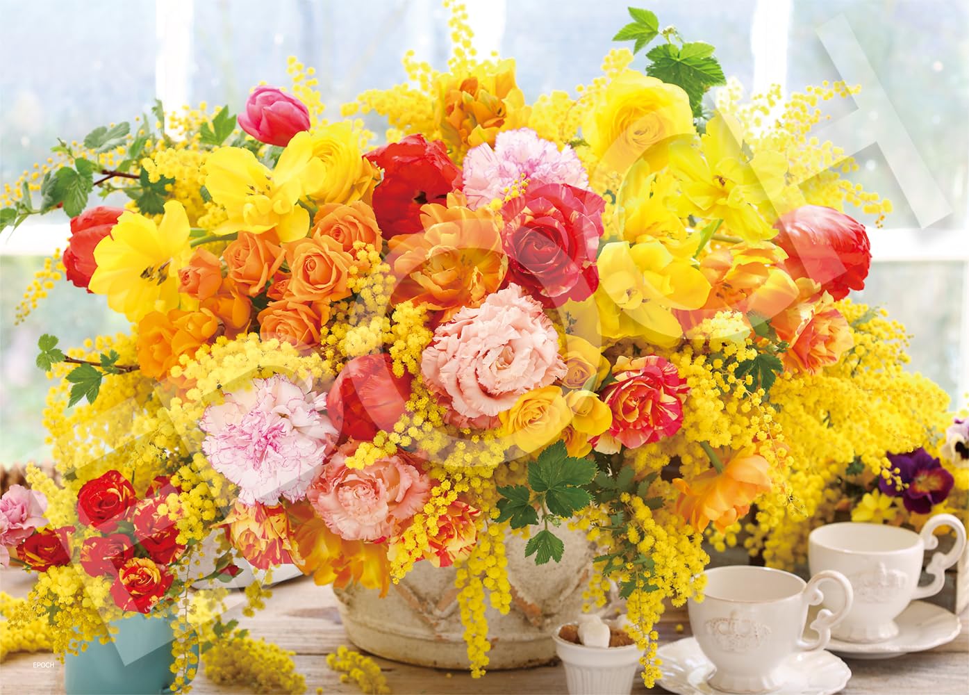 

EPOCH Jigsaw Bring Happiness Yellow Includes and Score Ticket 500-Piece Puzzle, Flower/Garden, Happiness! (38x53cm), 07-473s, Glue, Spatula,