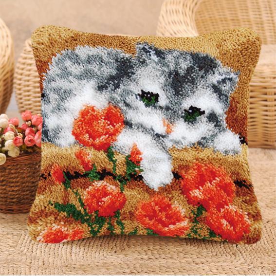 Nicediy Animal Needlework Crochet Latch Hook Rug Kit DIY Mat Tapijt Kits Accessories Carpet Embroidery Knitt Handmade Room Floor