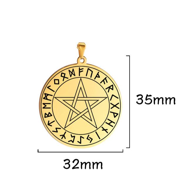 Dawapara Seven Archangels Sigil Charm DIY Accessories Pendant for Necklace Archangels Sigil Pendants Magic Amulet Protection