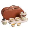 Portable Travel Kung Fu Tea Set Creative Ceramic Quick Tea Set Chinese Office Teapot and Cup Set Light Luxury Friend Gifts