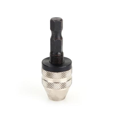 14" 0.3~3.6mm Quick Change Keyless Drill Bit Chuck Hex Shank Adapter Converter