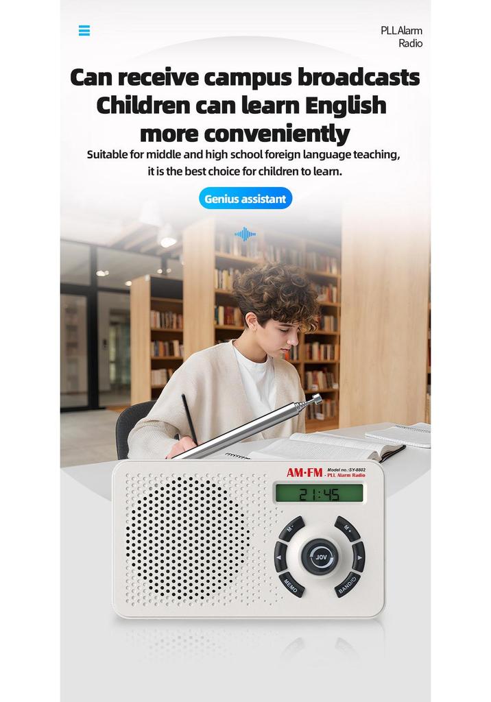 High-Quality All-Band Portable Radio for Home and Elderly (2025 Model)
