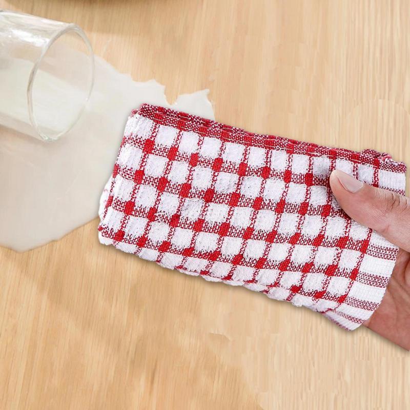 Kitchen Tea Towels 10X Cotton Dish Towels For Kitchen 15.75x11.02 Inches Ultra Soft Cotton Cloth Quick-Drying Flour Sack Dish