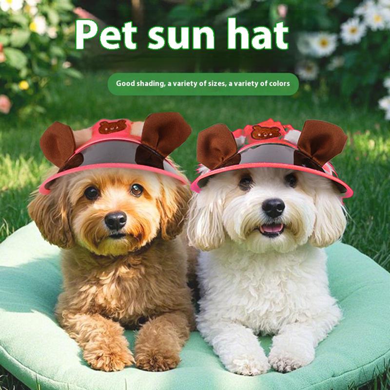 Dog Sun Hat Kitten Sports Caps Pet Sun Protection Caps Adjustable Travel Sport Hat Visor Sunbonnet Outfit For Small Puppy