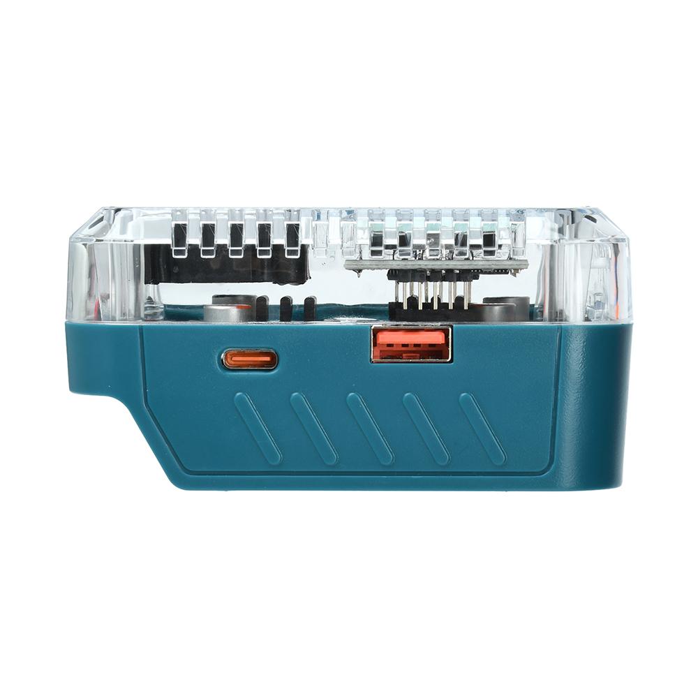 

Digital Lithium Battery Adapter Converter For Makita BL1815,BL1820,BL1830,BL1840,BL1850,BL1860 PD QC Fast Charging Power Bank