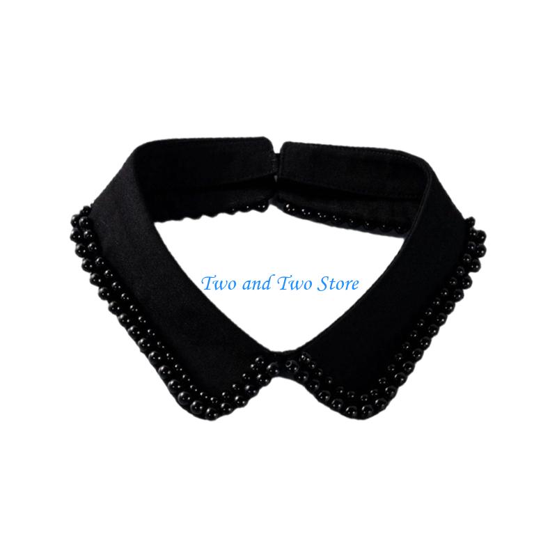 HX6F Girls Lapel Shawl Elaborate Collar Distinctive Aesthetic Sweet Art