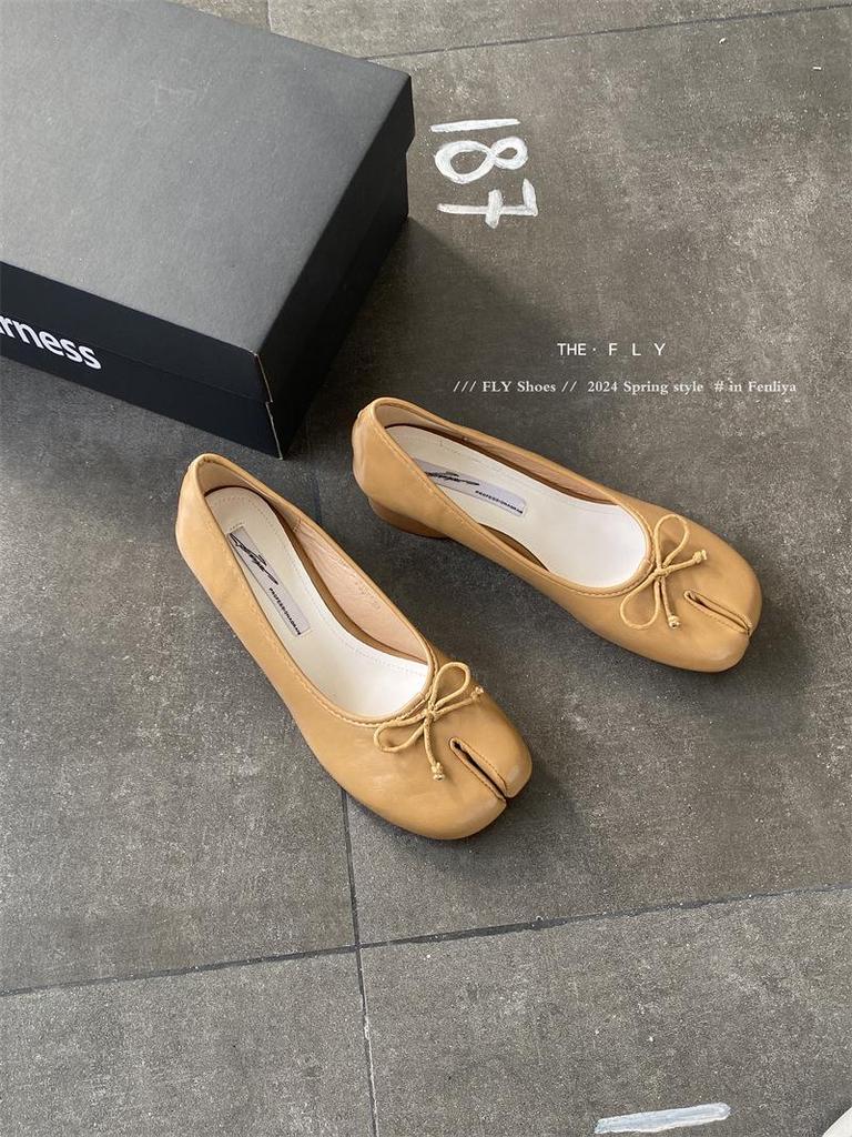 "Scarpe Trotter Comode con Dita Separate 2024 per Donna - Tacchi Spessi, Chic Casual"