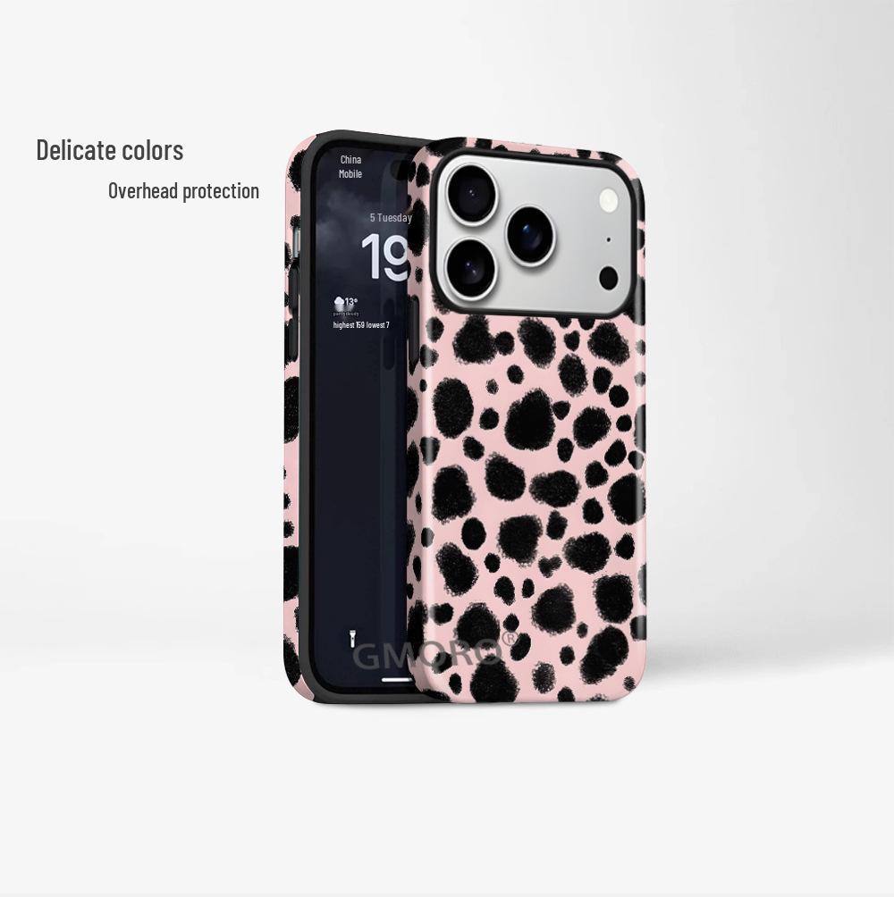 Hot-Selling Black Leopard Print Full-Coverage Case for Apple 17 Pro Max iPhone 16