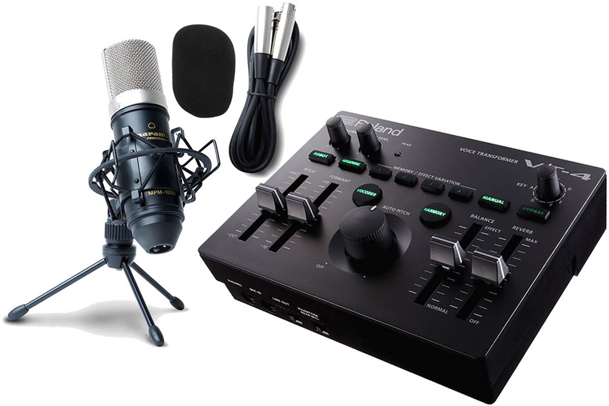

Roland VT-4 [Condenser Microphone Set!] Voice Transformer AIRA (VT4) - A voice changer hailed as a god device by Vtubers! чорний