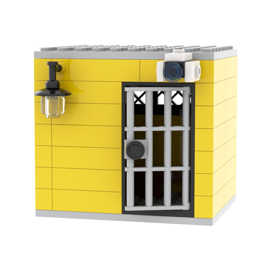 Jail Prison Cell Police Thief Building Blocks Toy Collection Kids Assembly Classic Brick Souvenir Decoration