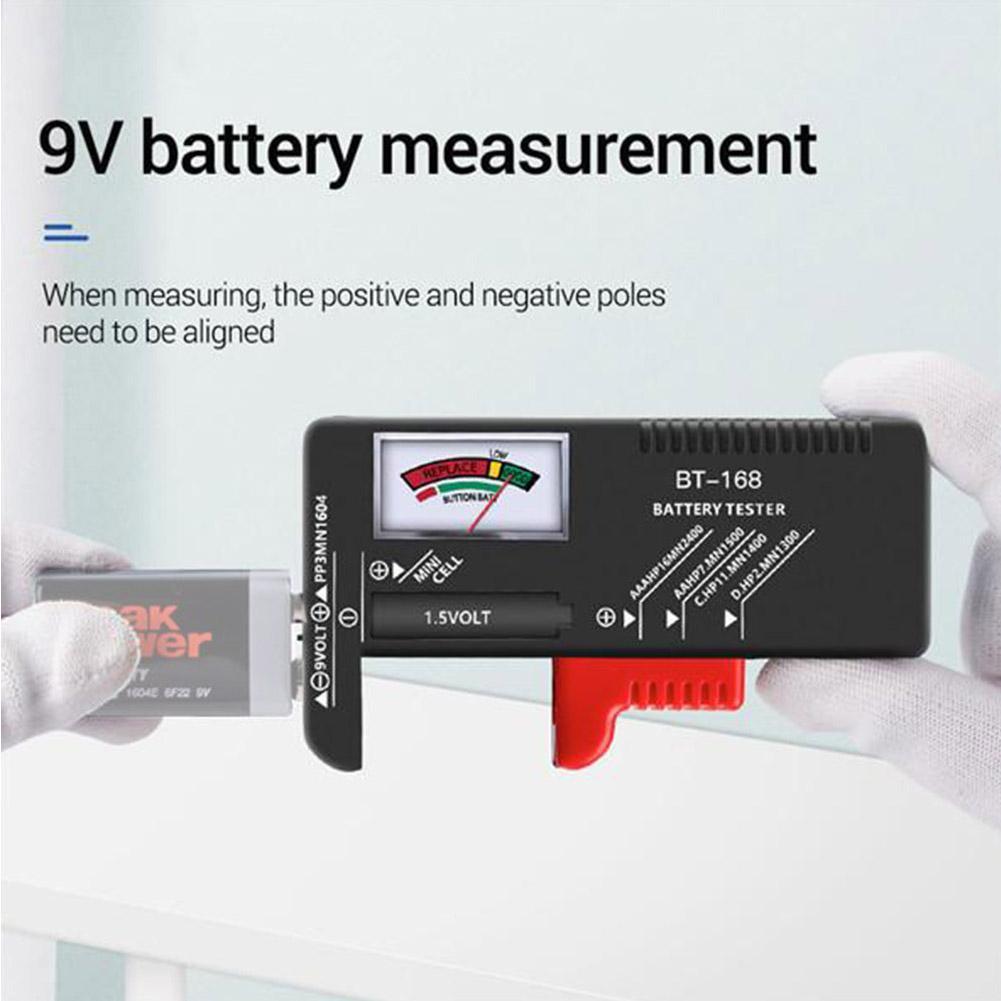 1pcs Mini Digital Battery Tester Voltage Power Tester Battery Health Monitoring For AA AAA 9V/1.5V Button LR20 Battery