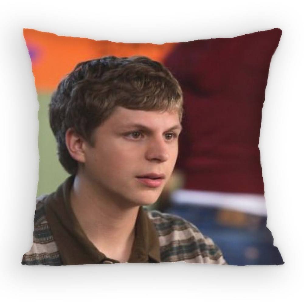 MMclovin Movie SSuperbad Pillow Case Antidustmite Pillowcase Invisible zipper silky short plush Sofa cushion cover