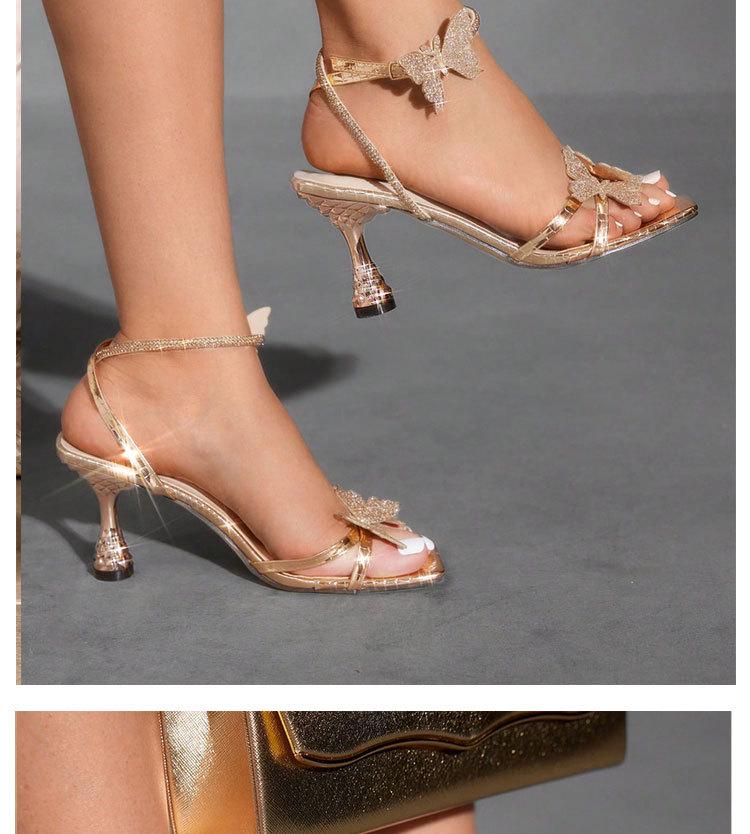 European Style Plus Size Open-Toe Bow High Heel Sandals