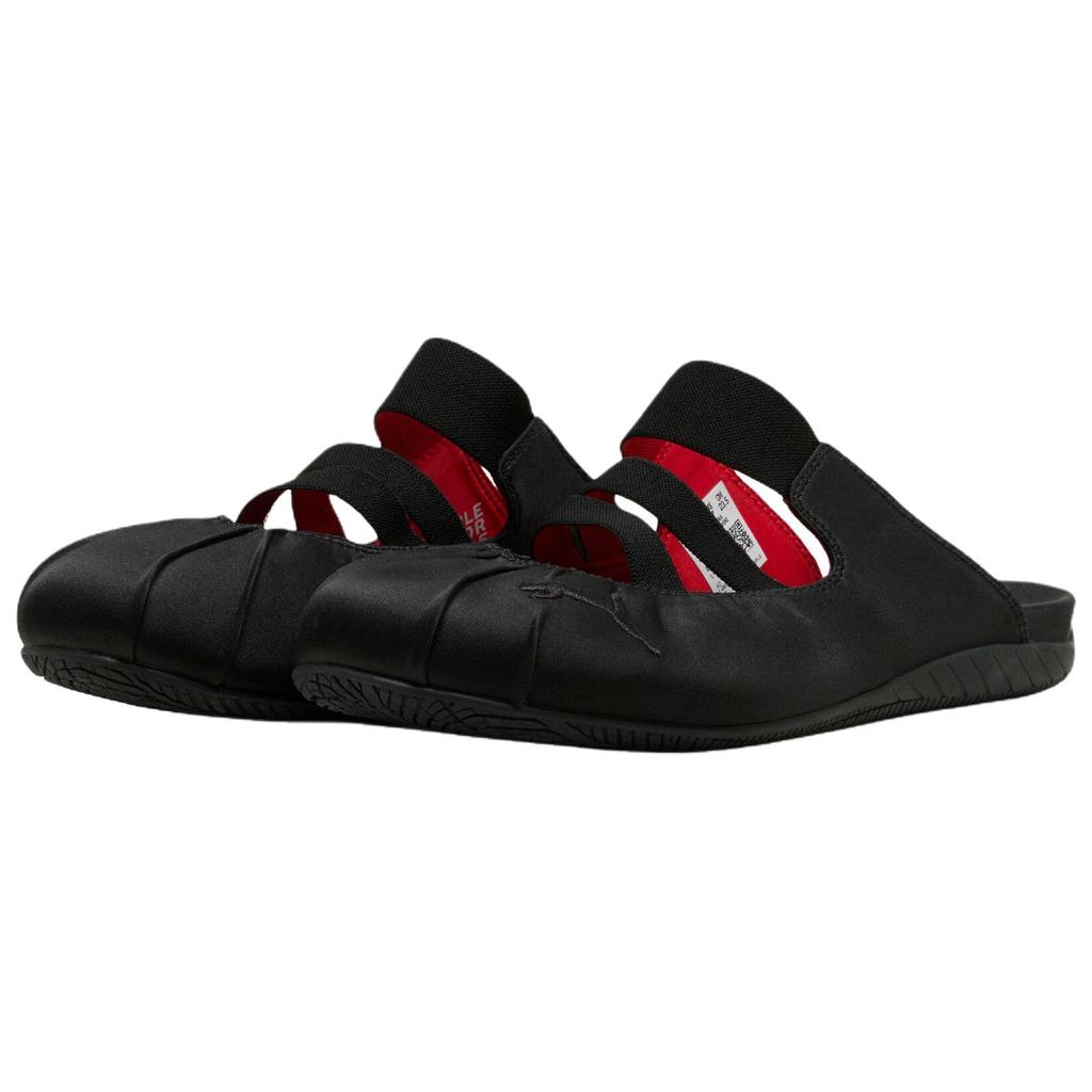Puma Speedcat Mule Raso Comode Versatili Moda Retrò Pantofole a Testa Piatta Pantofole da Donna Nero Rosso 409911-02