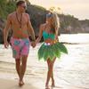 2025 Summer Hawaiian Green Leafs Grass Skirt Beach Dance Party Bonfire Party Artificial Leafs Skirt Stage Performance Costume