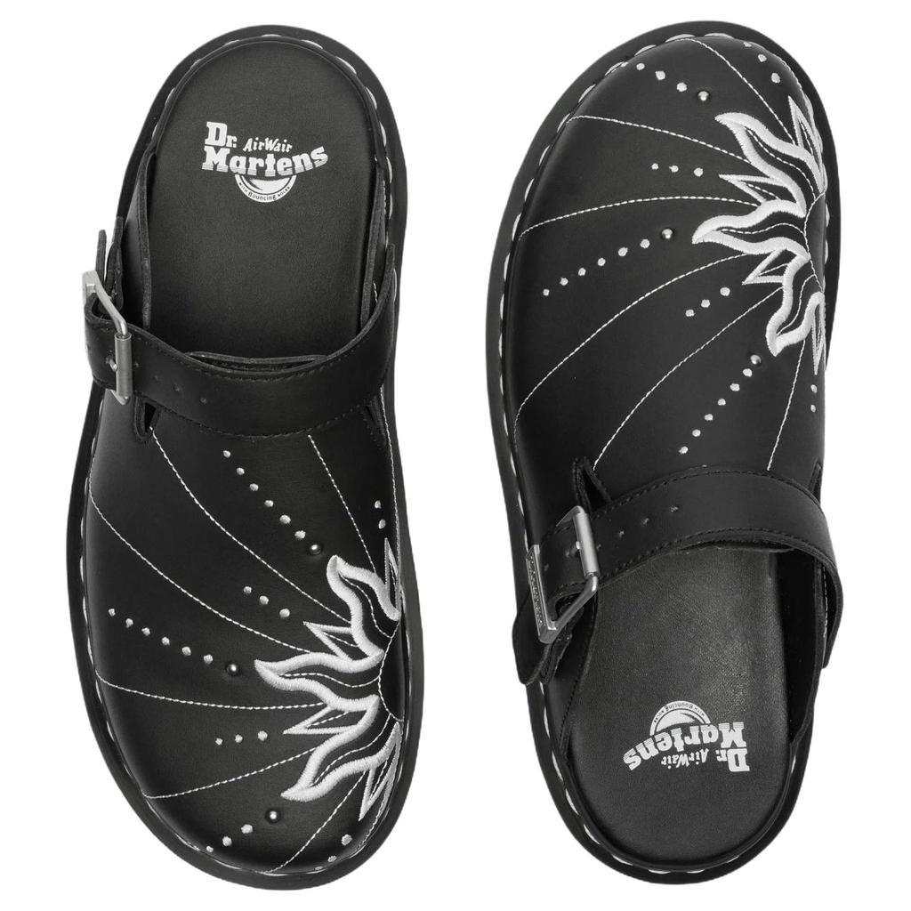 Dr. Martens Zebzag Solutbrott Mångsidiga Slip-On Slitstarka Tofflor med Stängd Tå Unisextofflor Svart 42002001