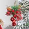 Christmas Bells Bowknot Hanging Ornament for Tree Car Christmas Decorations 2023