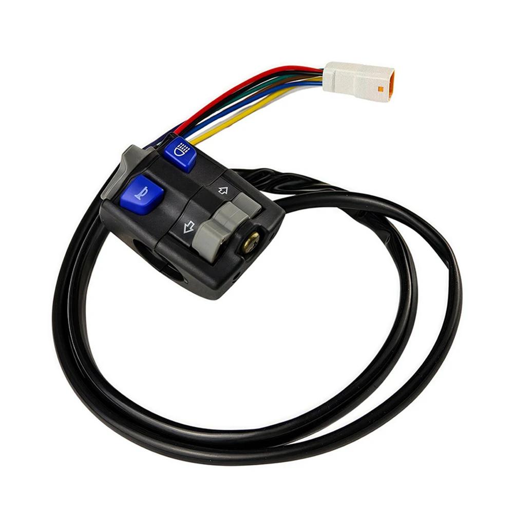 Off-Road Motorcycle Headlight Horn Signal Engine Kill Switch Multifunction Control Switch for Headlight High/Low Beam and Horn