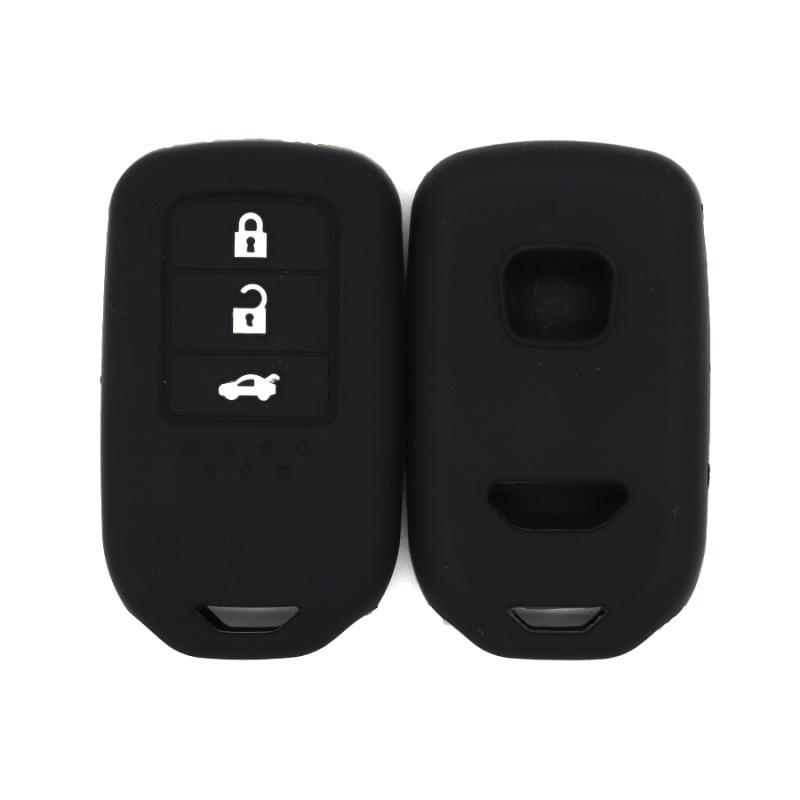 

Silicone key cover is suitable for the old ninth-generation Honda Accord smart 3-button XRV one-button start version anti-drop чёрный