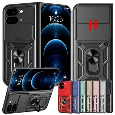 Armor Shockproof Case For Google Pixel 9 Pro Fold 5G Protective Cover With Ring Magnetic Stand Holder Coque Fundas