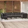 Day and Night - Day and Night Garden Furniture 7 Pieces with Black Pine Wood Cushions