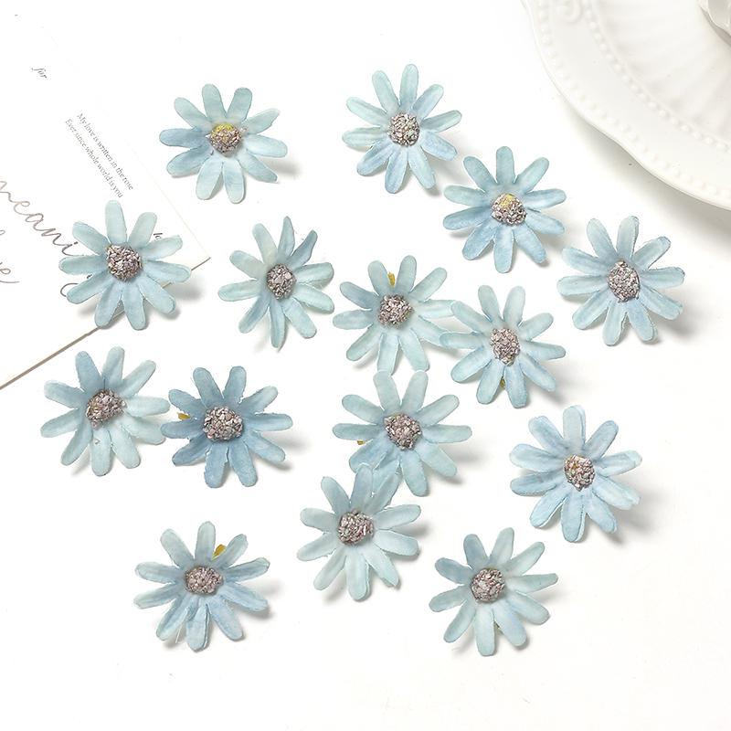 30/50Pieces 3cm Silk Rose Artificial Flowers Heads Fake Flowers for Home Decor Room Wedding Decoration DIY Garland Accessories