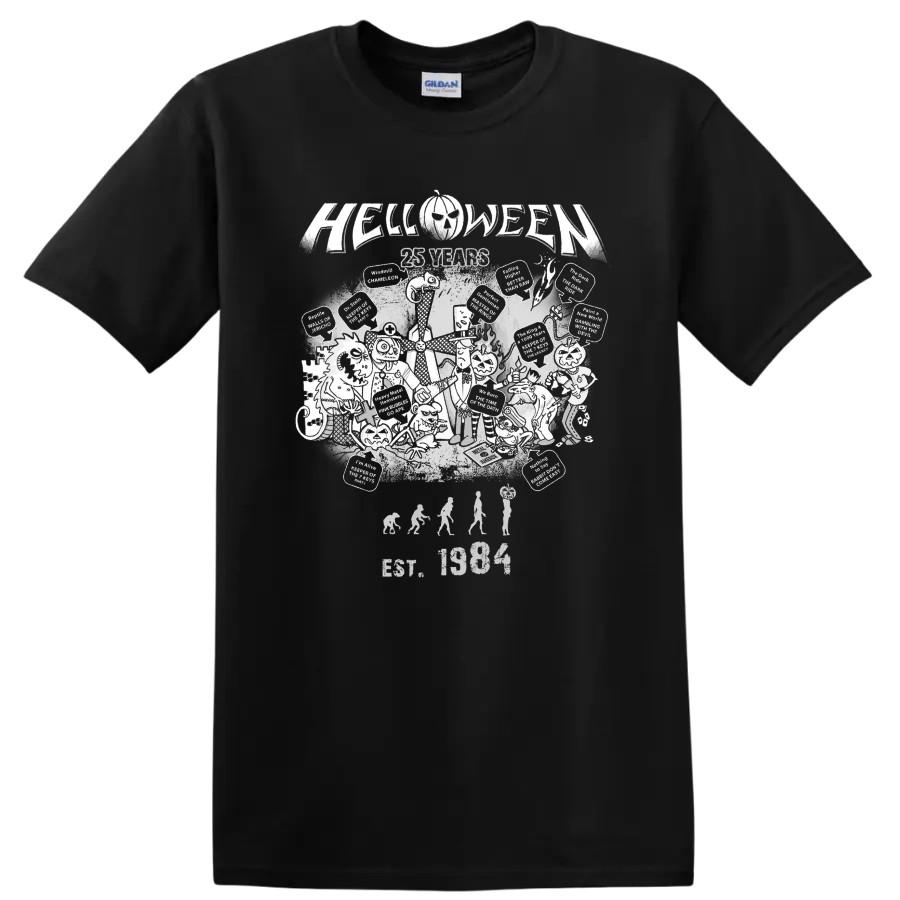 Helloween 25 Years Halloween Metal Graphic T Shirt Vintage Band Tee