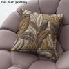 Luxury Gold Leaf Throw Pillow Covers Pattern Cushion Cover Suitable for Sofa Bedroom Car Pillow Cover