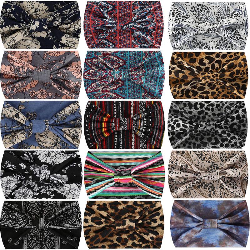 European & American Wide Elastic Yoga Headband - Sweat-Wicking & Absorbing for Fashionable Sports & Cycling