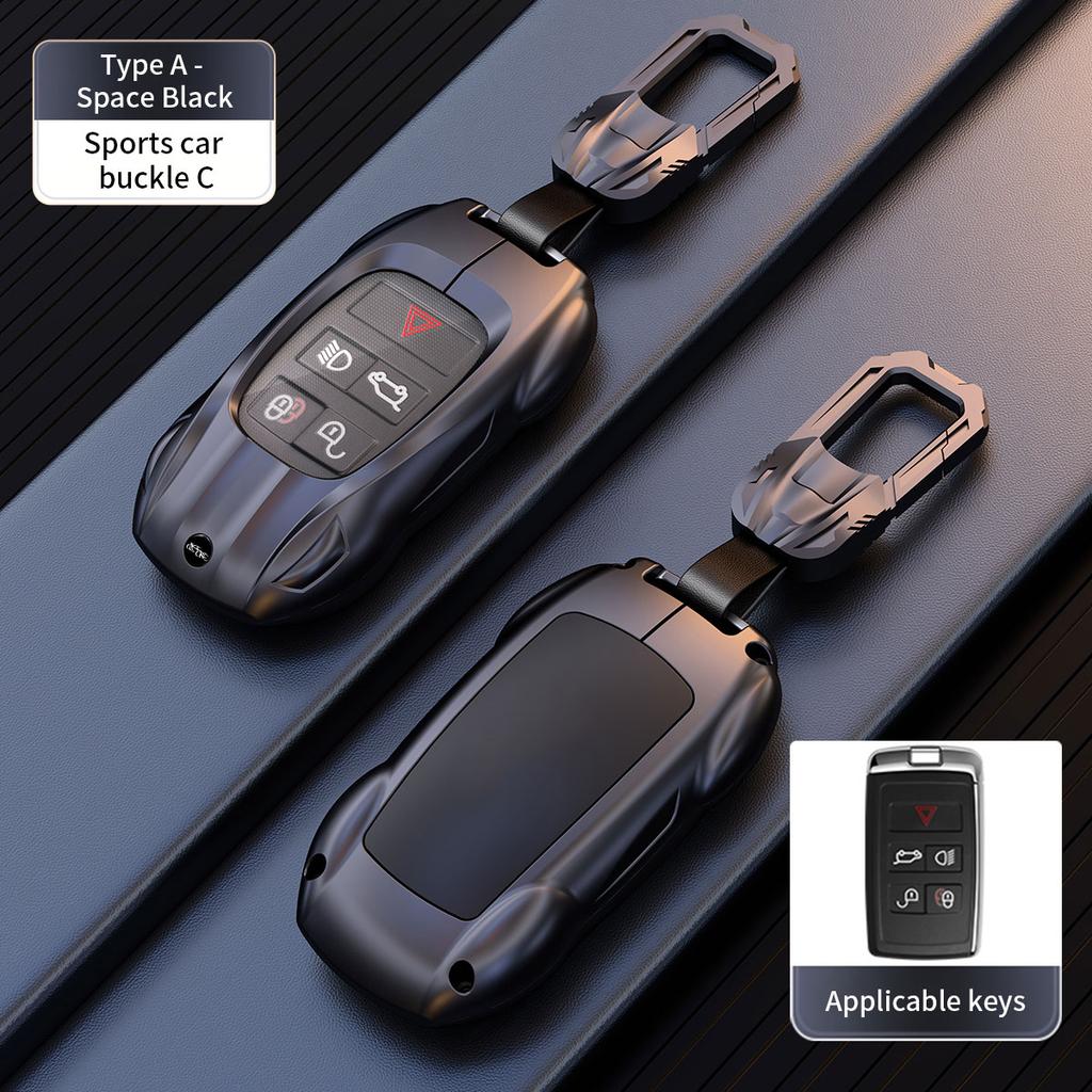 Zinc Alloy Car Key Case Cover for Land Rover Range Rover Discovery 5 Sport Jaguar XEL XE XF XJ F E-PACE 2018 2019 Accessories