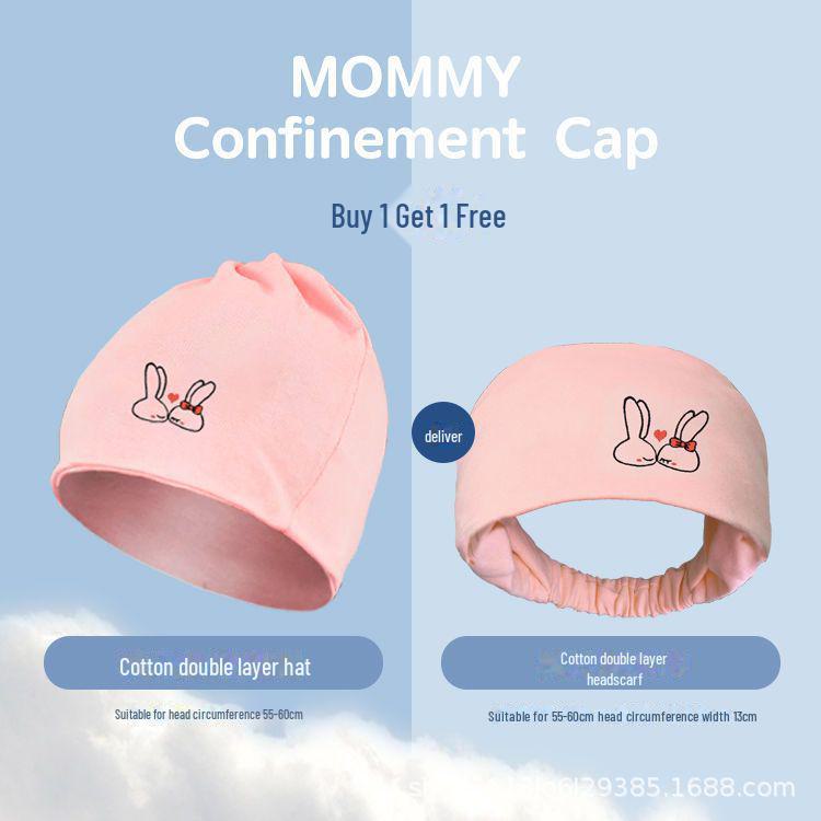 

Всесезонный платок для беременных из чистого хлопка: Вышитая, ветрозащитная, впитывающая пот шапочка для беременных женщин Thick (suitable for 5-25°C)