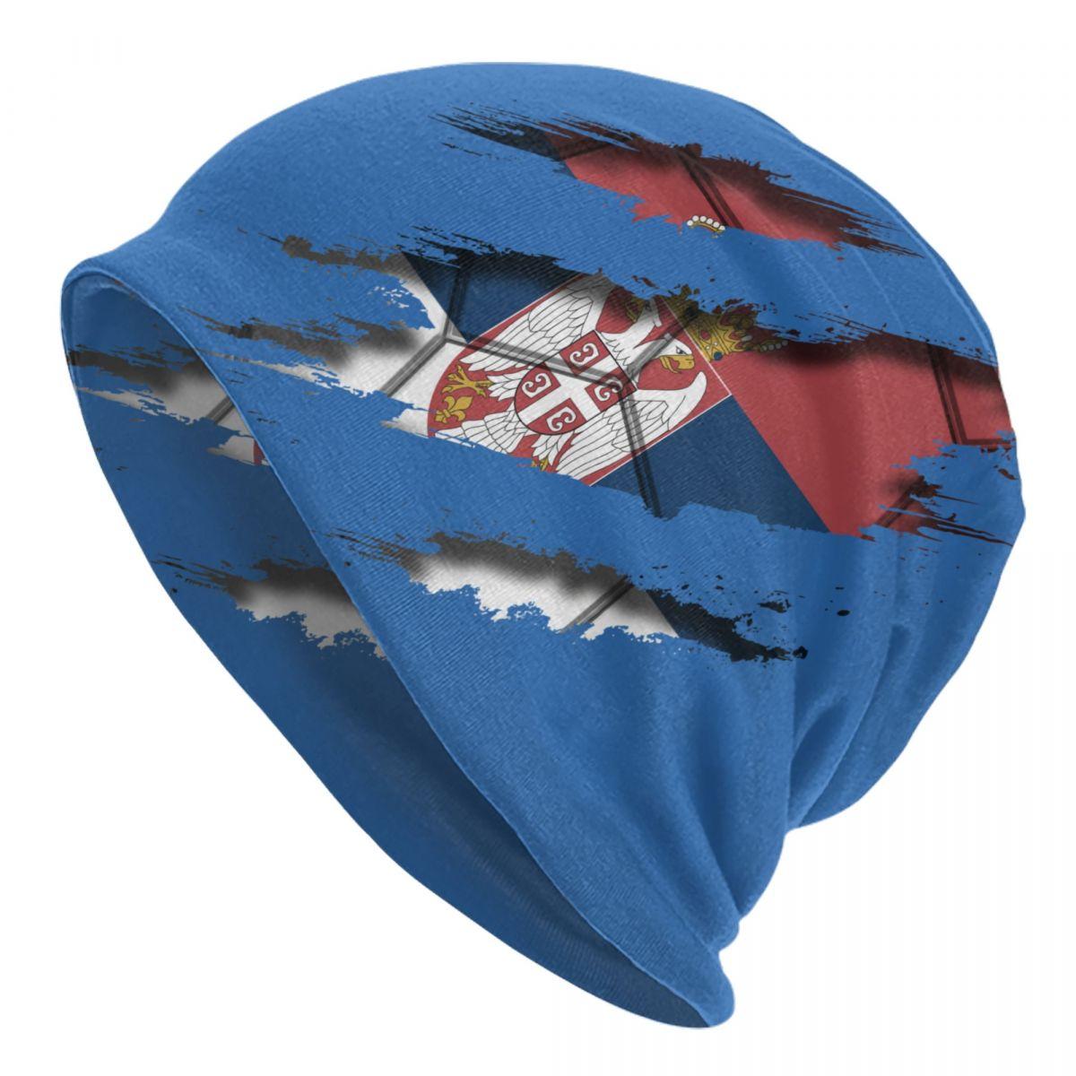 

Serbia Flag Scratch Bonnet Hats Cool Knitting Hat For Unisex Women Warm Winter Serbian Proud Skullies Beanies Caps Beanies Cap