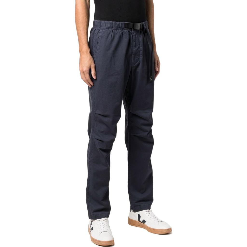 Polo Ralph Lauren SS22 Solid Color Elastic Straight Leg Casual Pants Men Pants Blue 710854194-002
