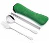 3 Pcs/Set Travel Stainless Steel Cutlery Set Storage Box Stainless Steel Outdoor Silverware Fork Spoon Chopsticks Kitchen Tools