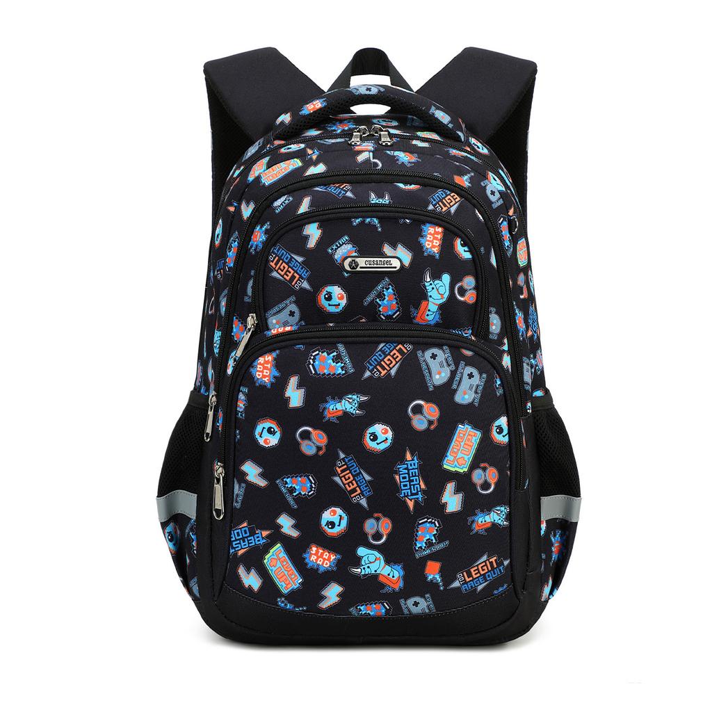3-Piece School Backpack Set Spine Protection Ergonomic Waterproof Bookbag with Lunch Bag Pencil Case for Grades 3-6