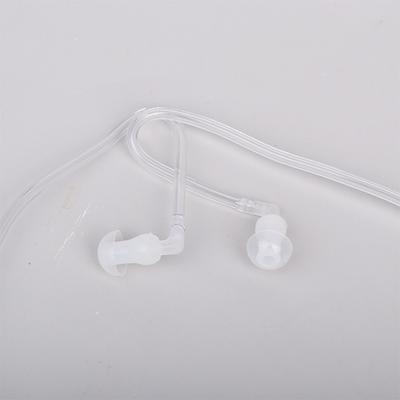 Auricolari con tubo ad aria da 3,5 mm con microfono Auricolari universali antiradiazioni binaurali per musica e giochi per telefono