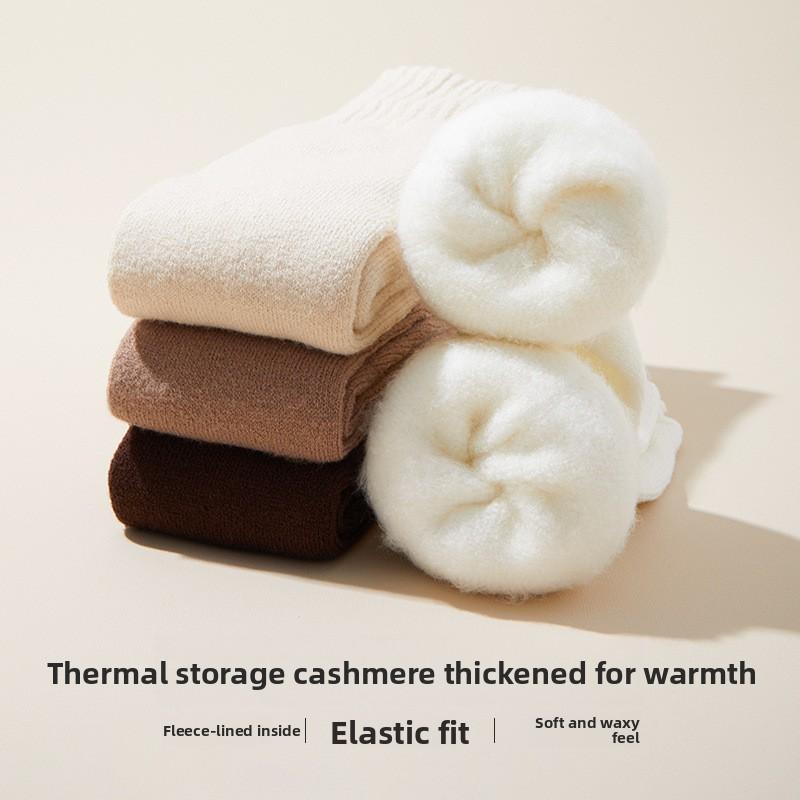 Over-knee Long Stockings - Children's Autumn/winter Padded Thick Warm Knee Guards for Legs, Stretchy Pure Color Simple Pressure Stockings