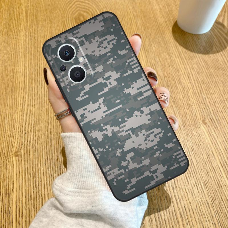 Armee Tarnmuster Tarnung Hülle Für OPPO Reno 7 8 Lite 14 F 13F 12F 11F 13 12 11 10 Pro OPPO Find X9 X8 X6 X5 Pro Hülle